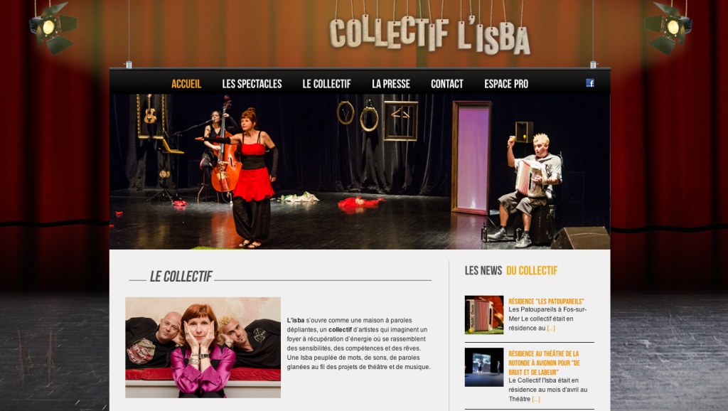 Création du site internet du Collectif l’Isba à Arles