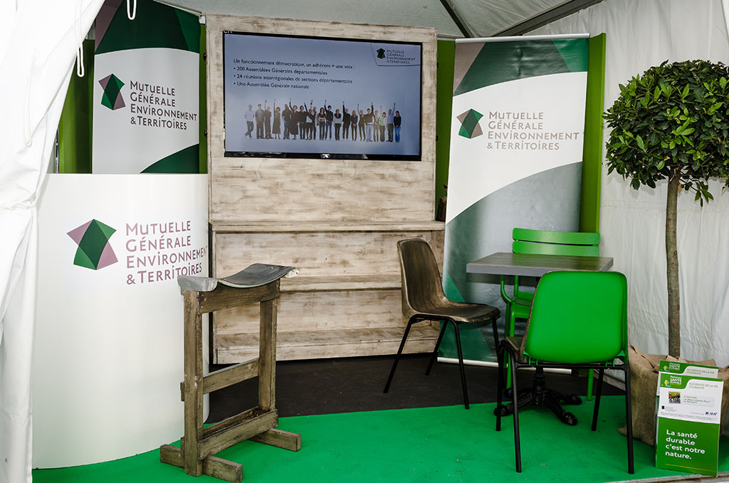 Réalisation d’un totem video pour le stand MGET à la Foire de Marseille avec Eco Fabrik