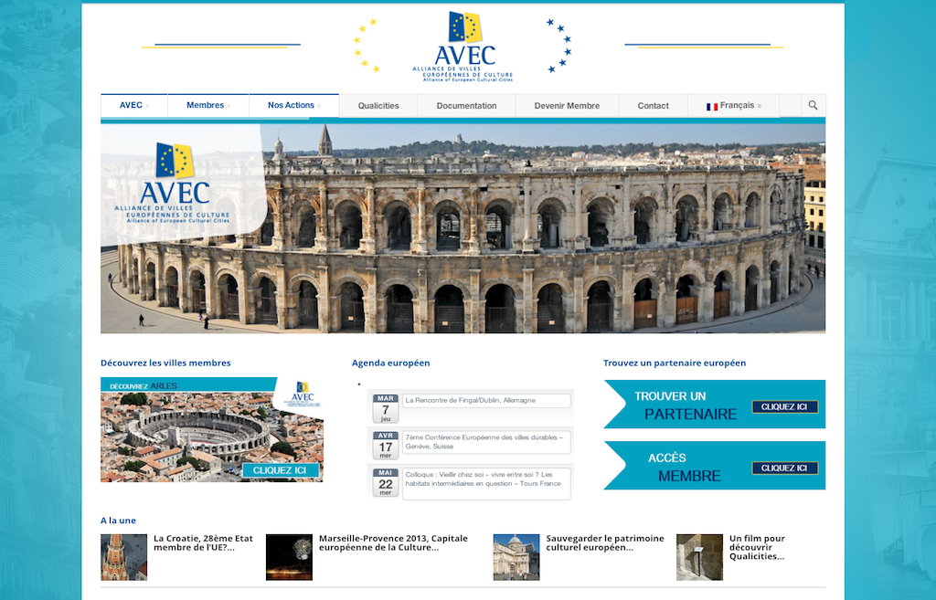 Création de Site Institutionnel pour AVEC à Arles