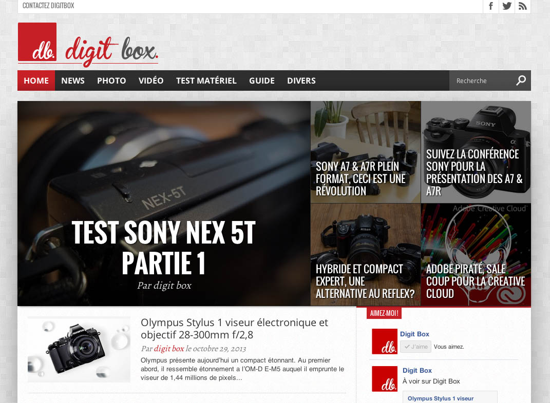 Création du site Internet Digit Box