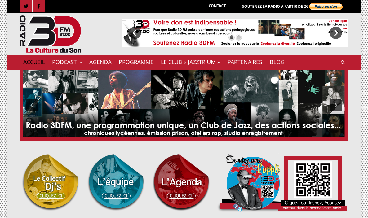 Création du site Internet de la Radio 3DFM à Arles