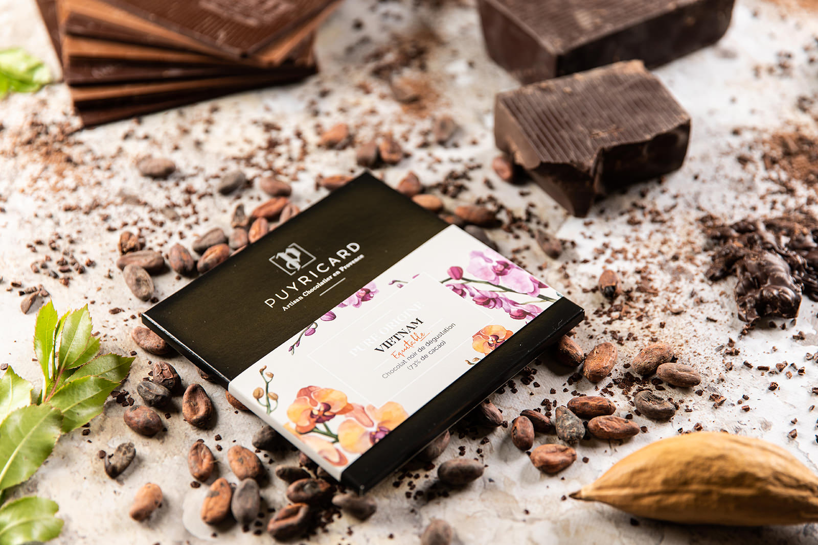 Photographie Culinaire pour la chocolaterie Puyricard à Aix-en-Provence